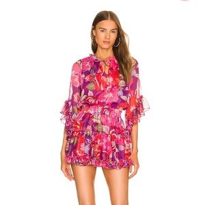 MISA Los Angeles , Ximena Dress in Lilac Coming Up Roses
Size -small